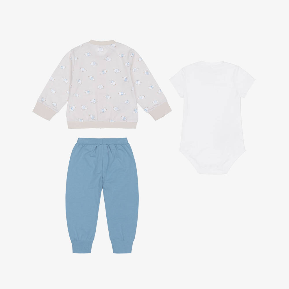 Mayoral Newborn-Beige Elephant Tracksuit | Childrensalon Outlet