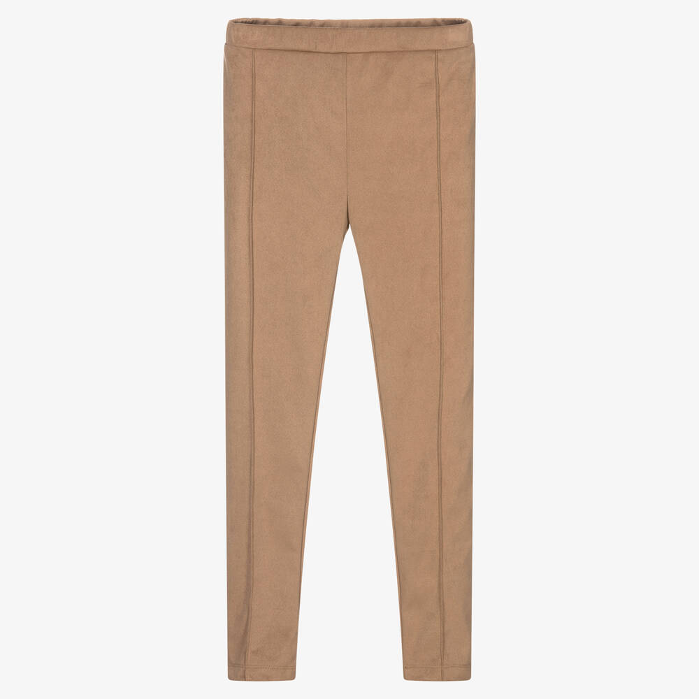 Mayoral - Beige Leggings in Wildlederoptik | Childrensalon