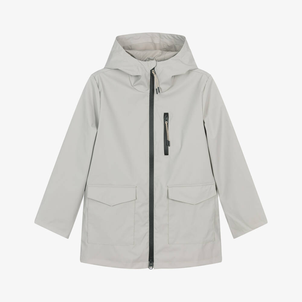 Mayoral Nukutavake-Beige Hooded Jacket | Childrensalon Outlet