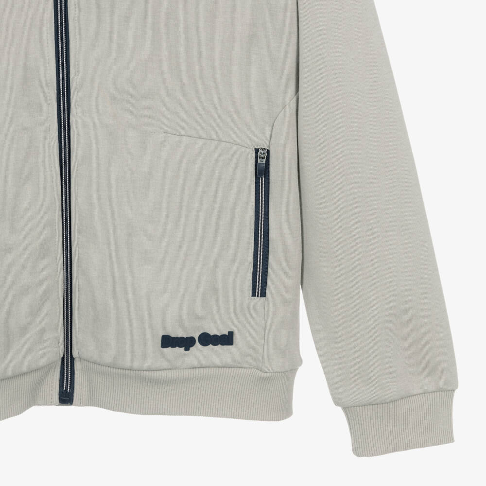 Mayoral Nukutavake-Beige Hooded Zip Up | Childrensalon Outlet