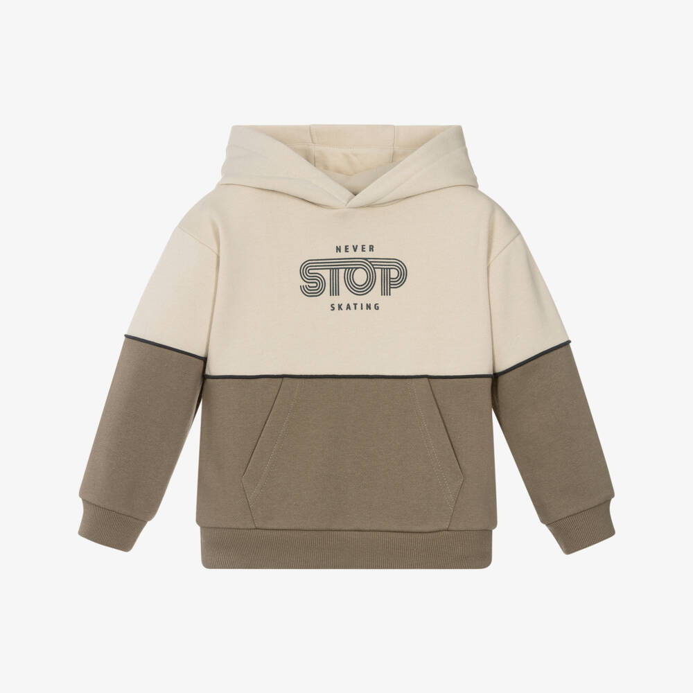 Mayoral-Beige & Ivory Hoodie | Childrensalon Outlet