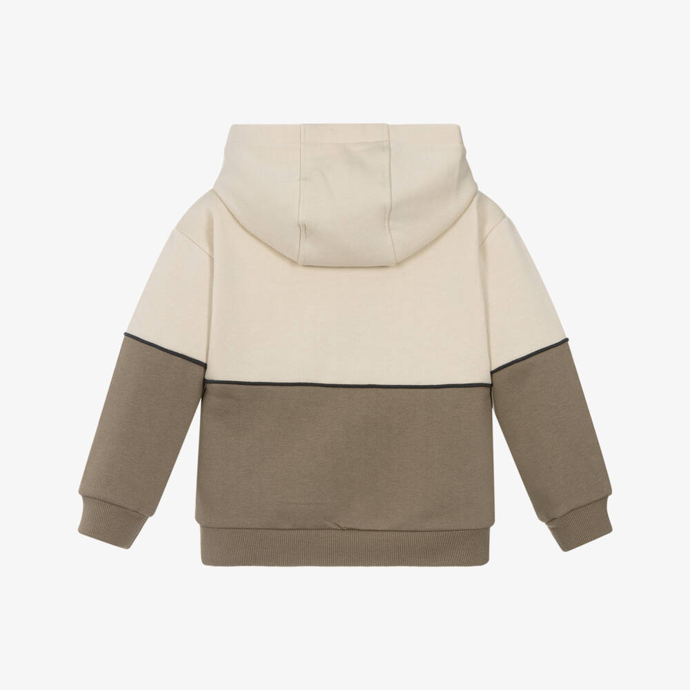 Mayoral-Beige & Ivory Hoodie | Childrensalon Outlet