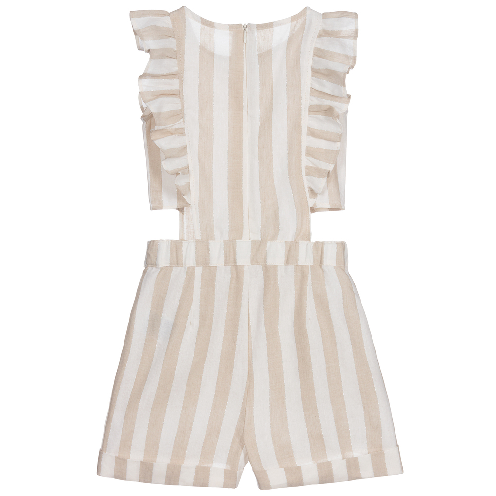 مايورال-بلاي سوت كتّان وقطن لون بيج وعاجي | Childrensalon Outlet