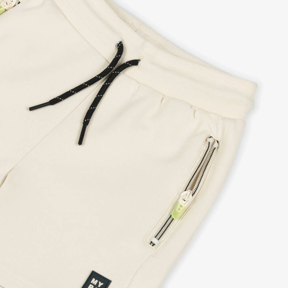 Mayoral-Beige Jersey Shorts | Childrensalon Outlet