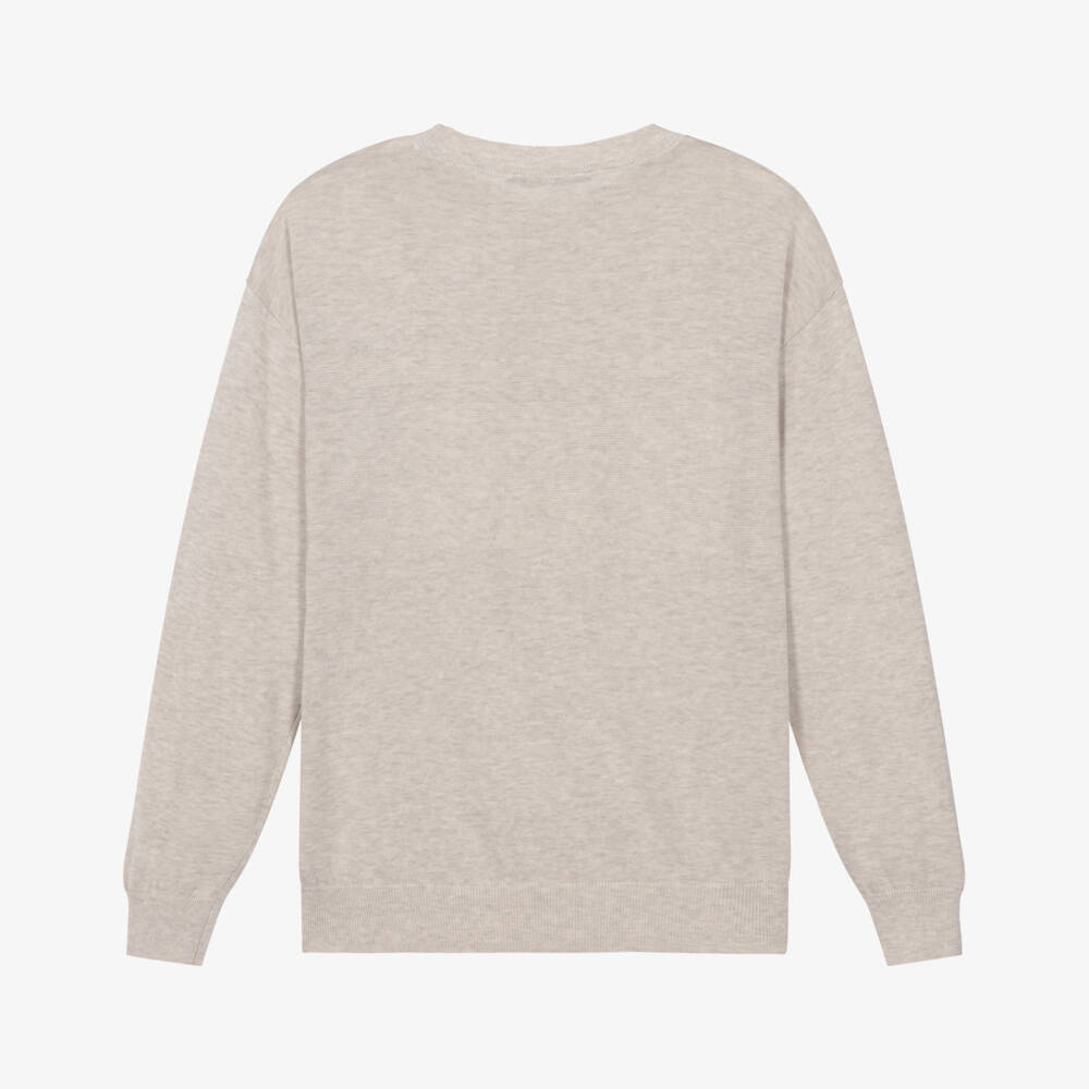 Mayoral Nukutavake-Beige Knit Sweater | Childrensalon Outlet
