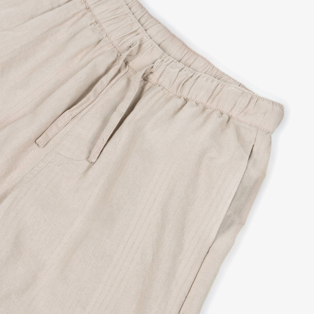 Mayoral Nukutavake-Beige Linen Mix Short | Childrensalon Outlet