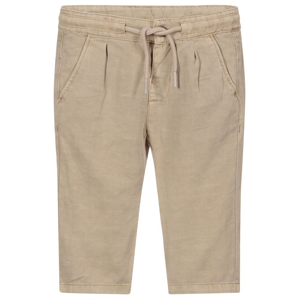 Mayoral - Beige Leinenhose | Childrensalon