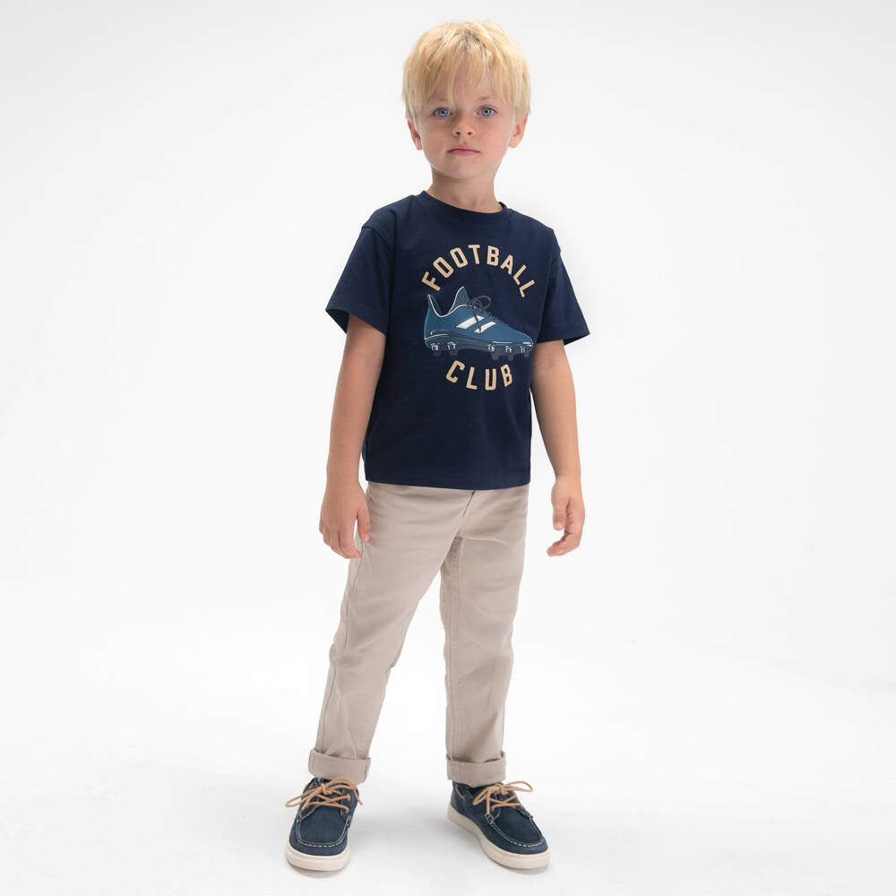 Mayoral-Beige Linen Trousers | Childrensalon Outlet