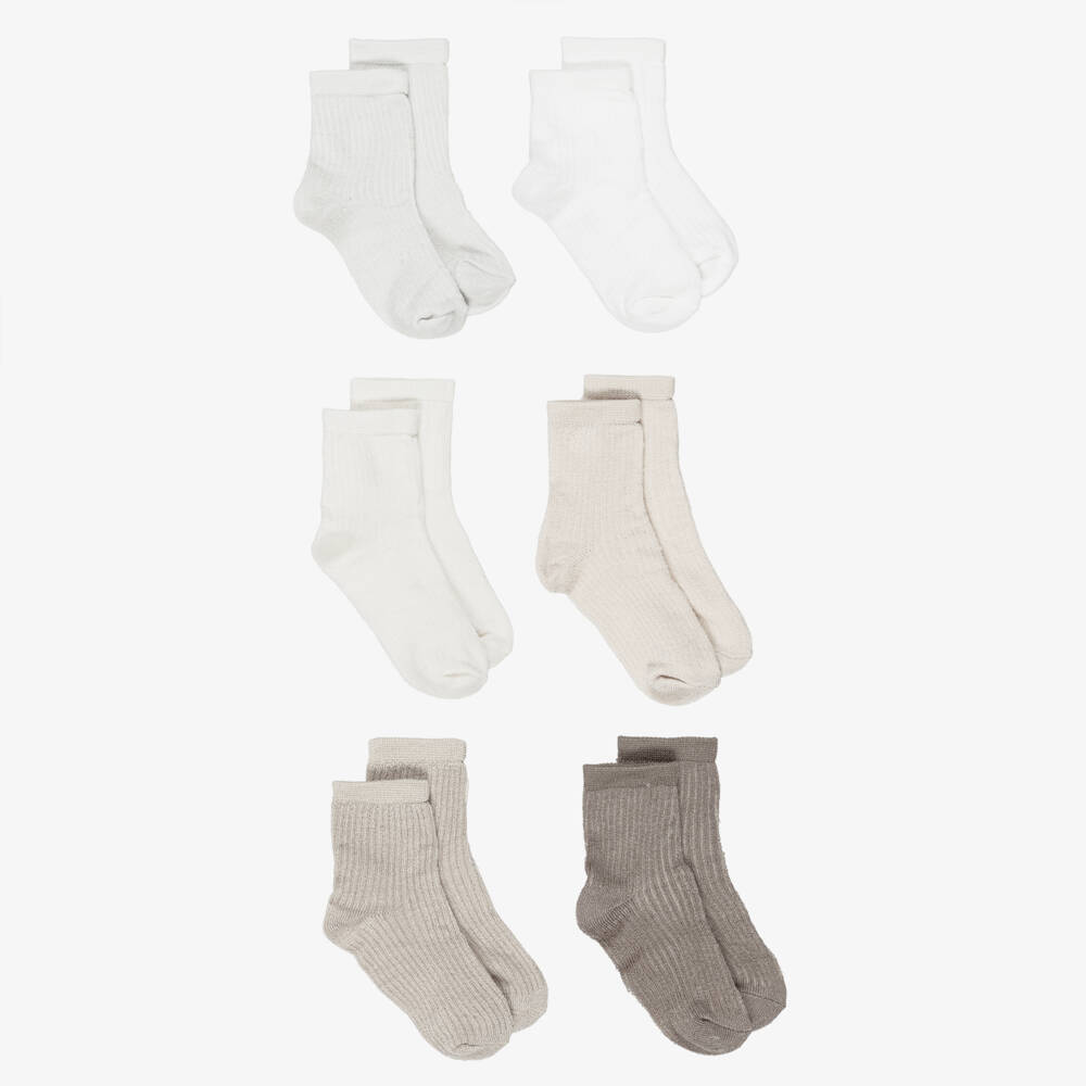 Mayoral Newborn-Beige Multipack Sock | Childrensalon Outlet