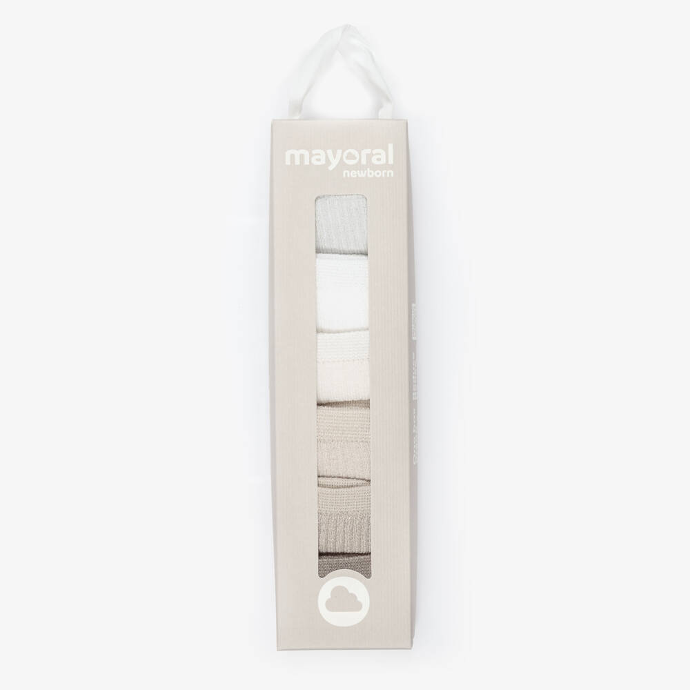 Mayoral Newborn-Beige Multipack Sock | Childrensalon Outlet