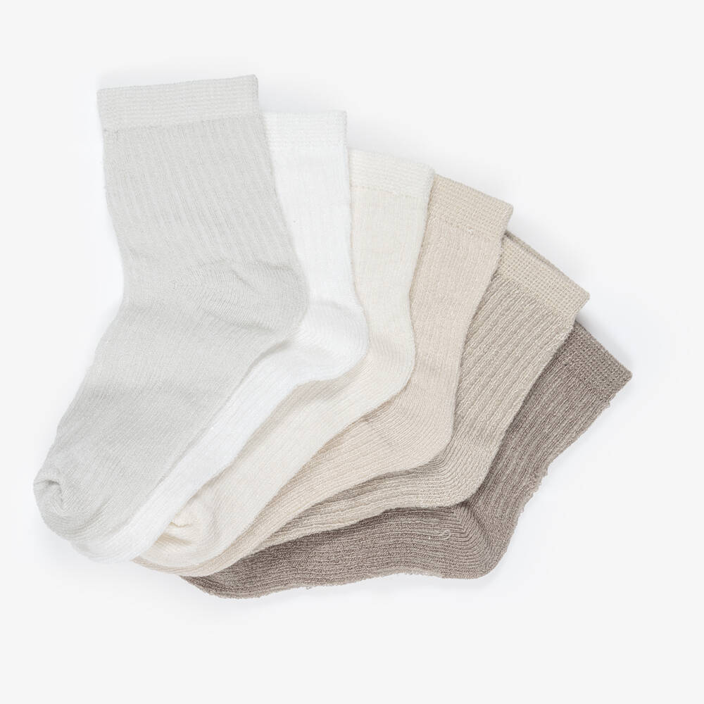 Mayoral Newborn-Beige Multipack Sock | Childrensalon Outlet