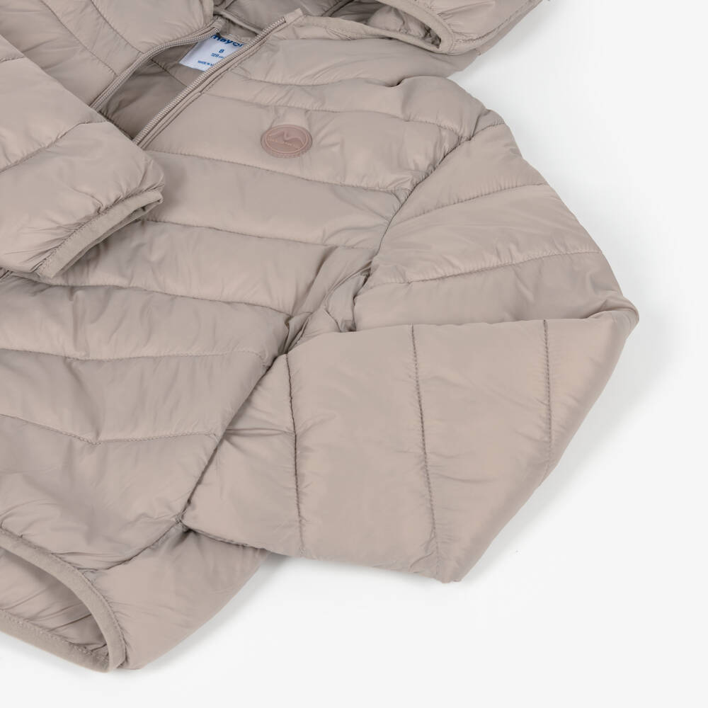 Mayoral-Beige Puffer Jacket | Childrensalon Outlet