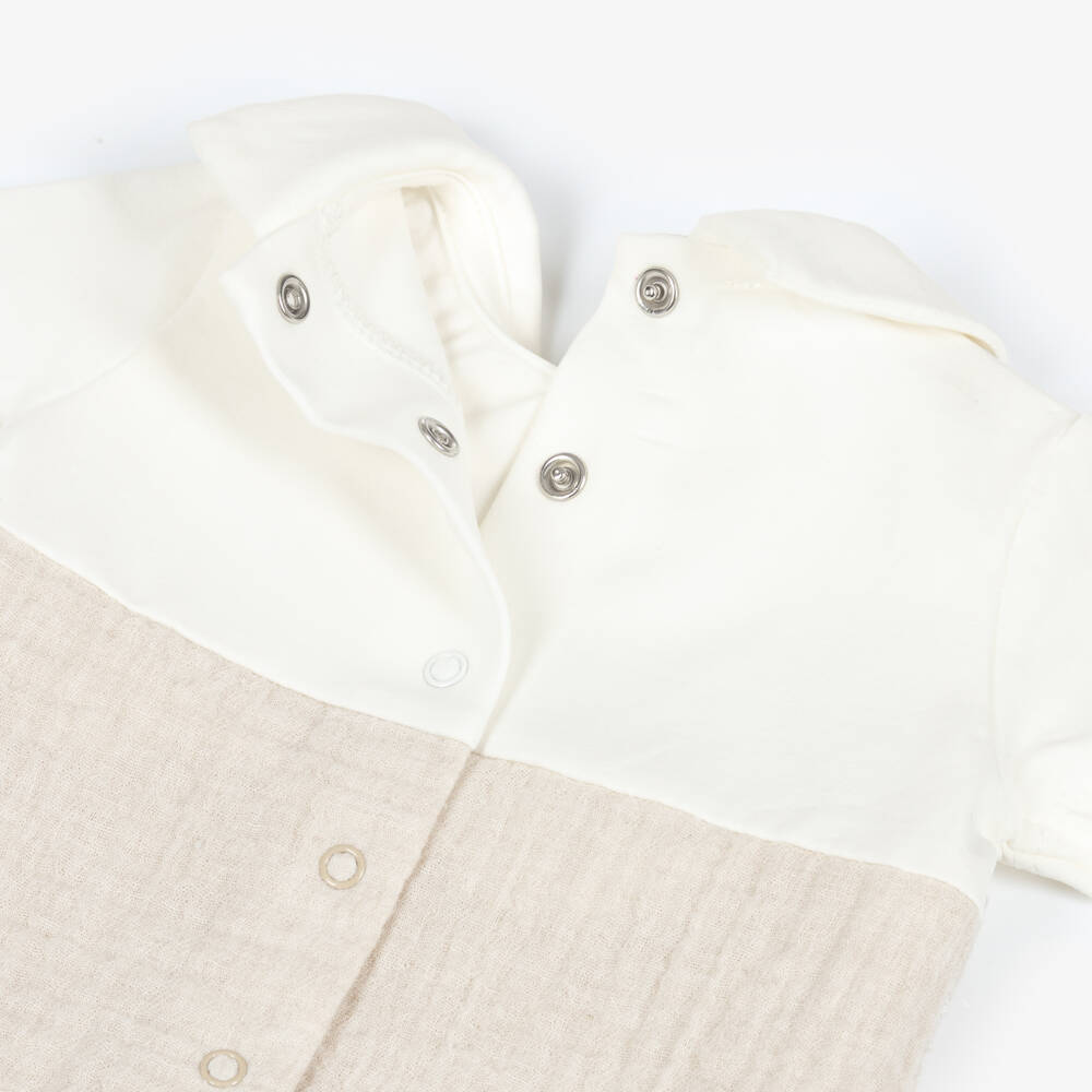 Mayoral Newborn-Beige Shortie W. Hat | Childrensalon Outlet