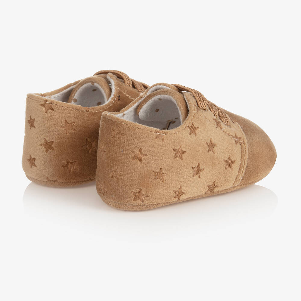 Mayoral Для новорожденных-Бежевые пинетки со звездами | Childrensalon Outlet