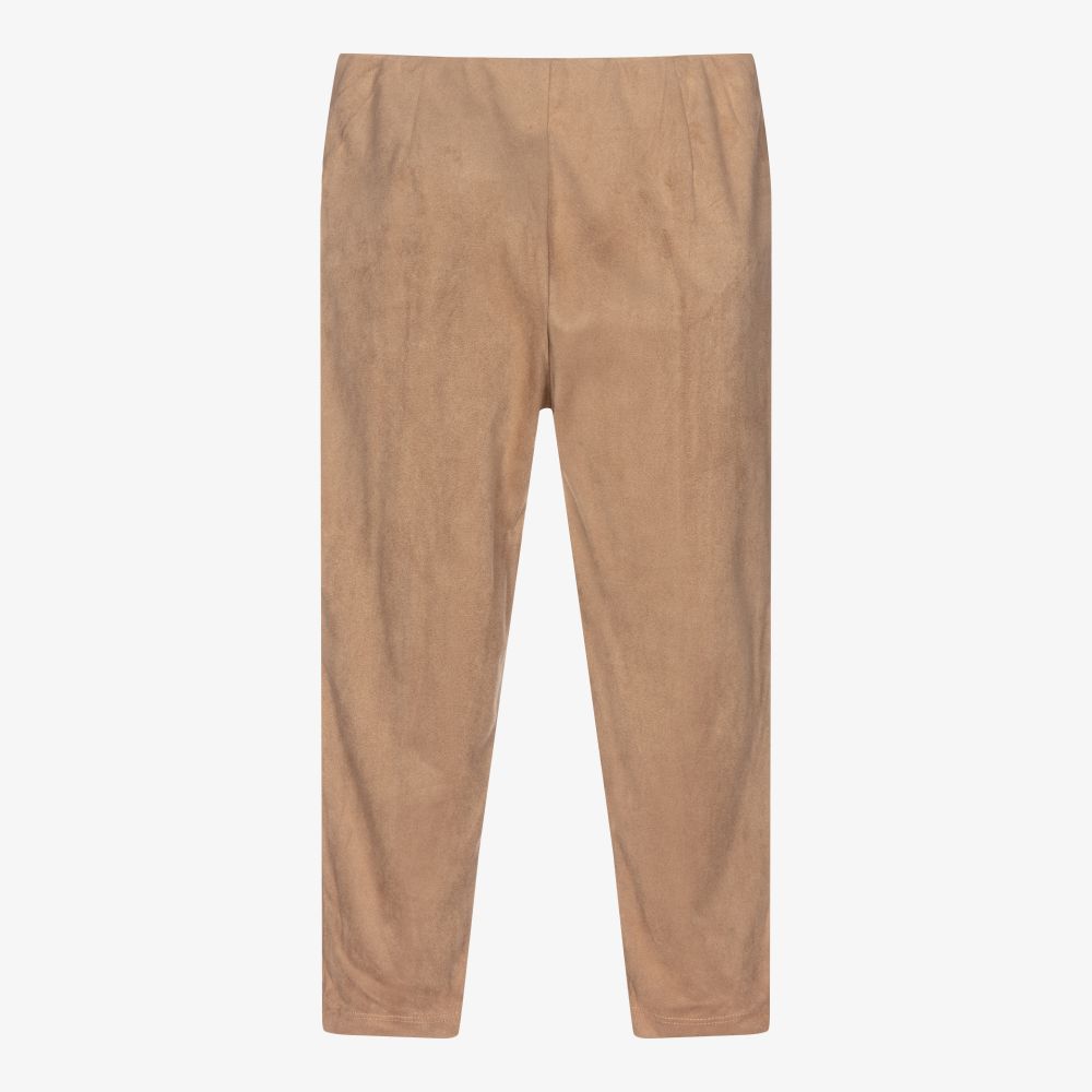 Mayoral-Бежевые легинсы под замшу | Childrensalon Outlet