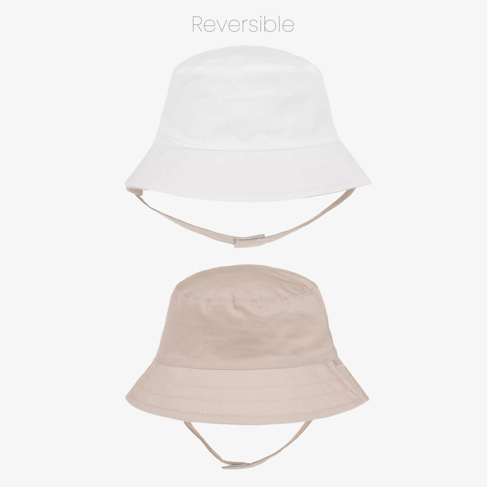 Mayoral Newborn-Beige Sun Hat | Childrensalon Outlet