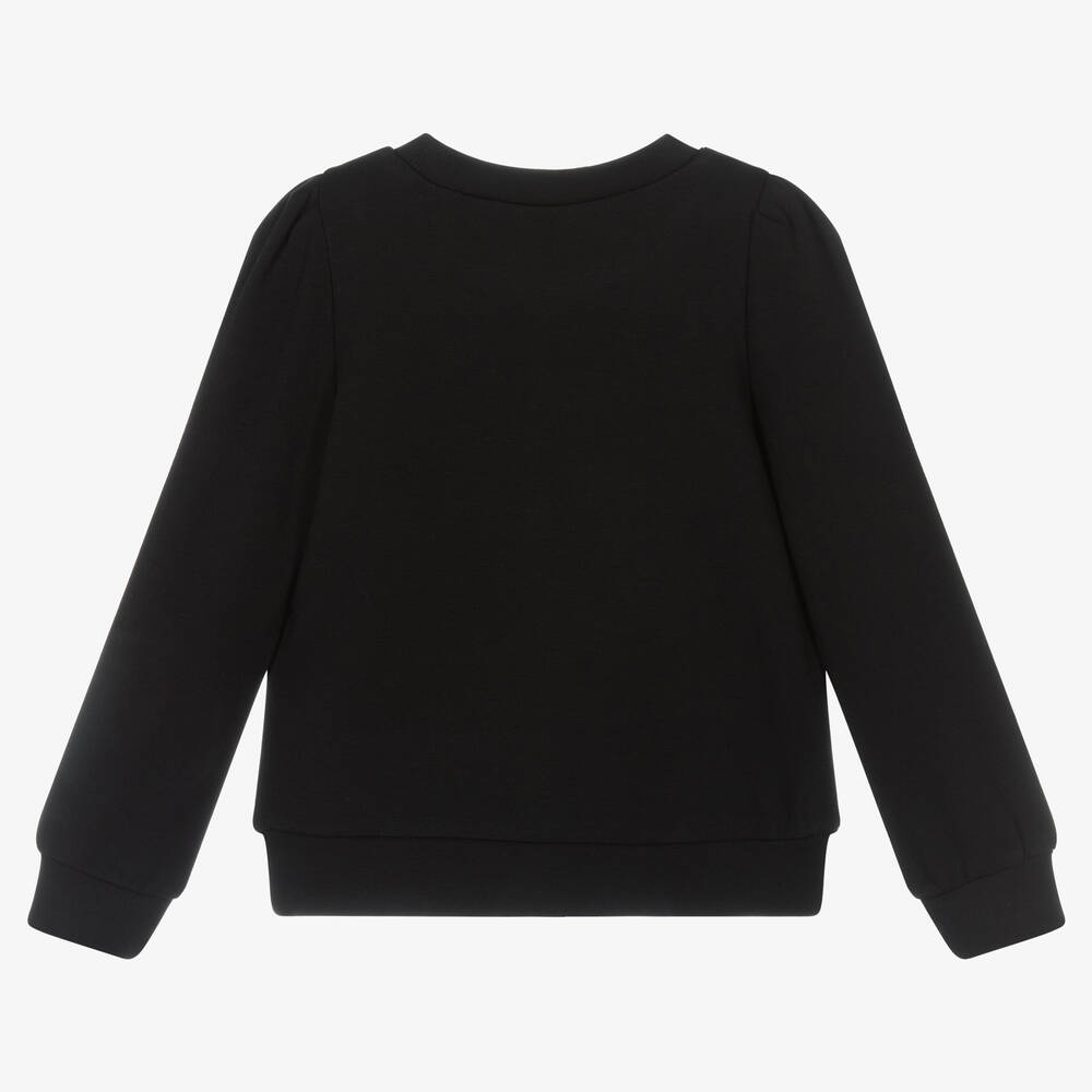 Mayoral-سويتشيرت فيسكوز جيرسي لون أسود للبنات | Childrensalon Outlet