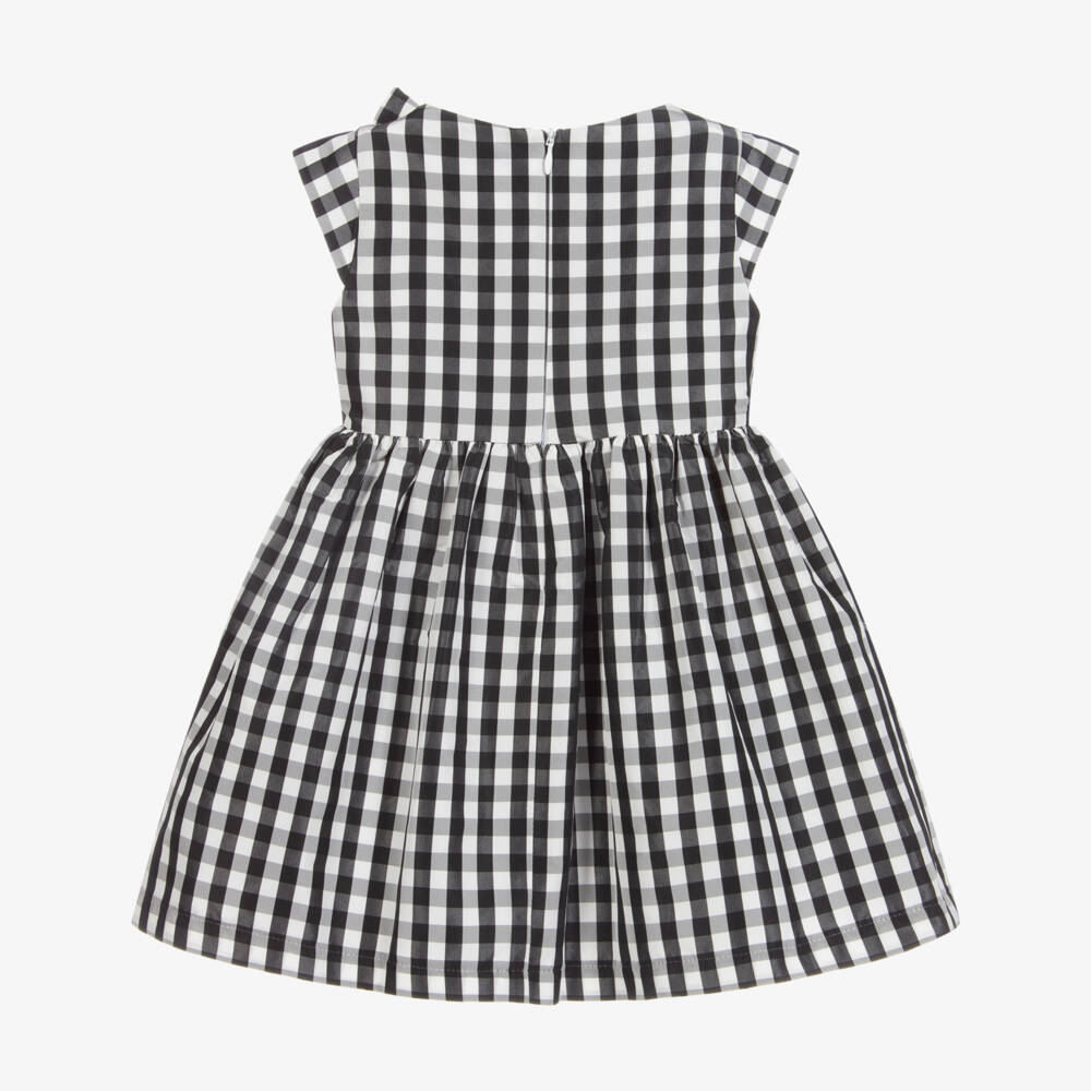 Mayoral-Black Gingham Dress | Childrensalon Outlet
