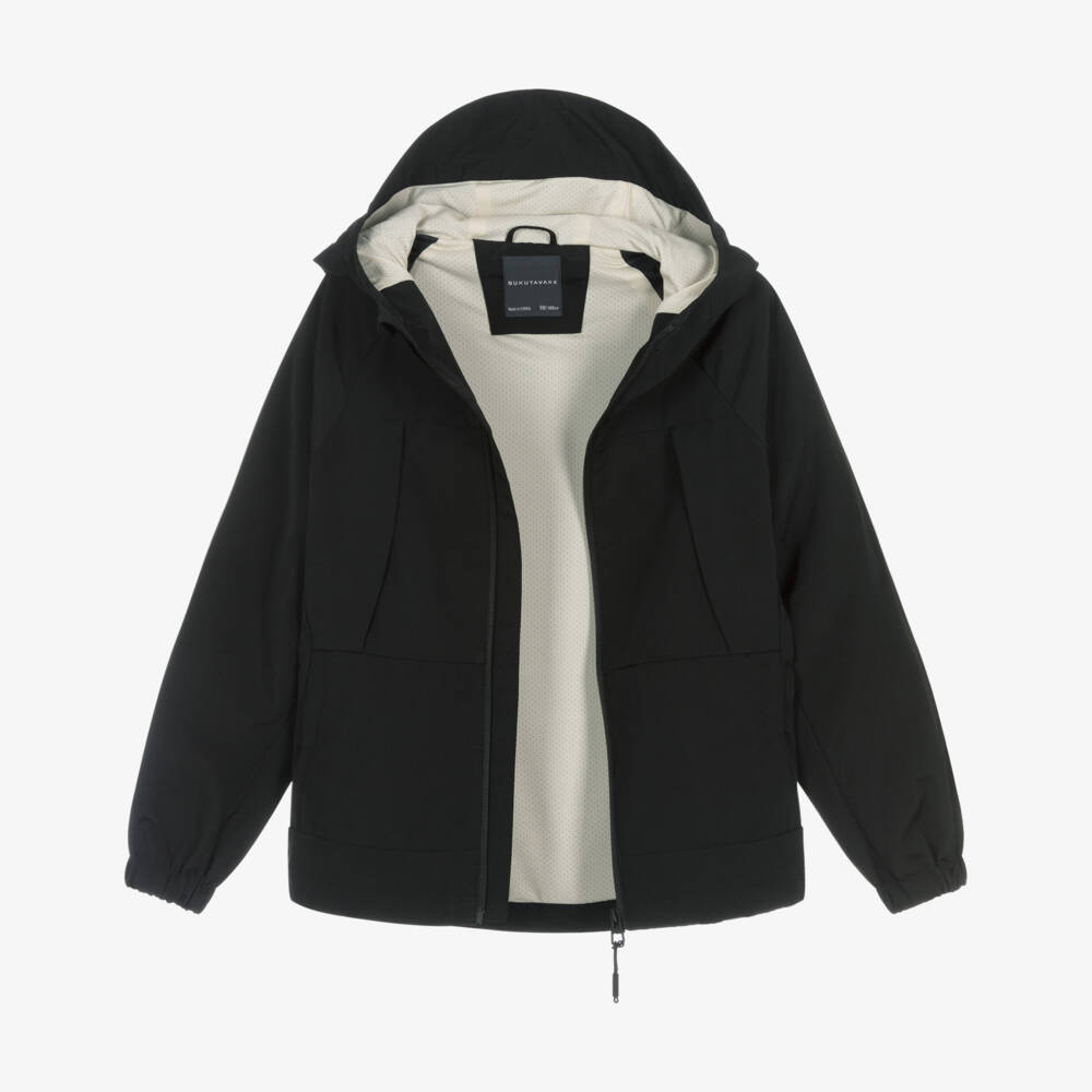 Mayoral Nukutavake-Black Hooded Jacket | Childrensalon Outlet