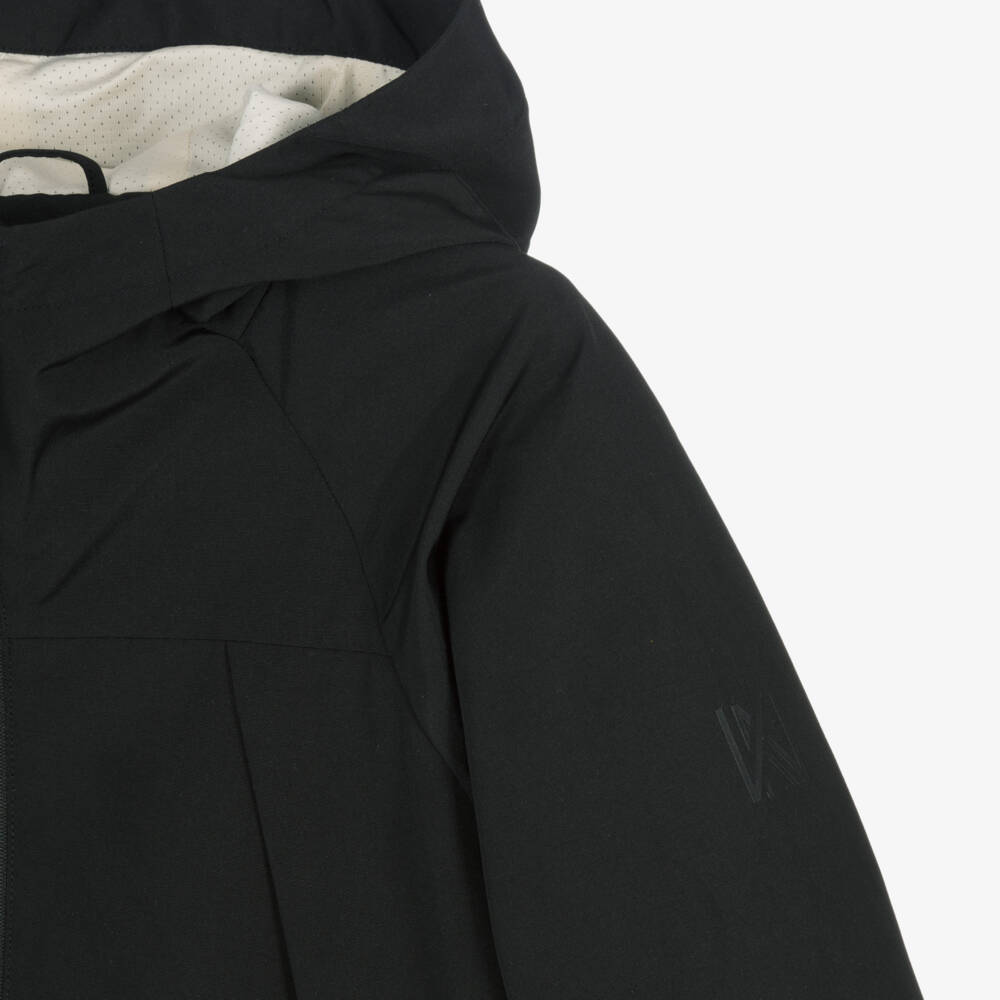 Mayoral Nukutavake-Black Hooded Jacket | Childrensalon Outlet