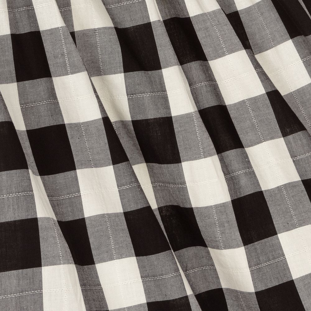 Mayoral-Black & Ivory Check Dress | Childrensalon Outlet
