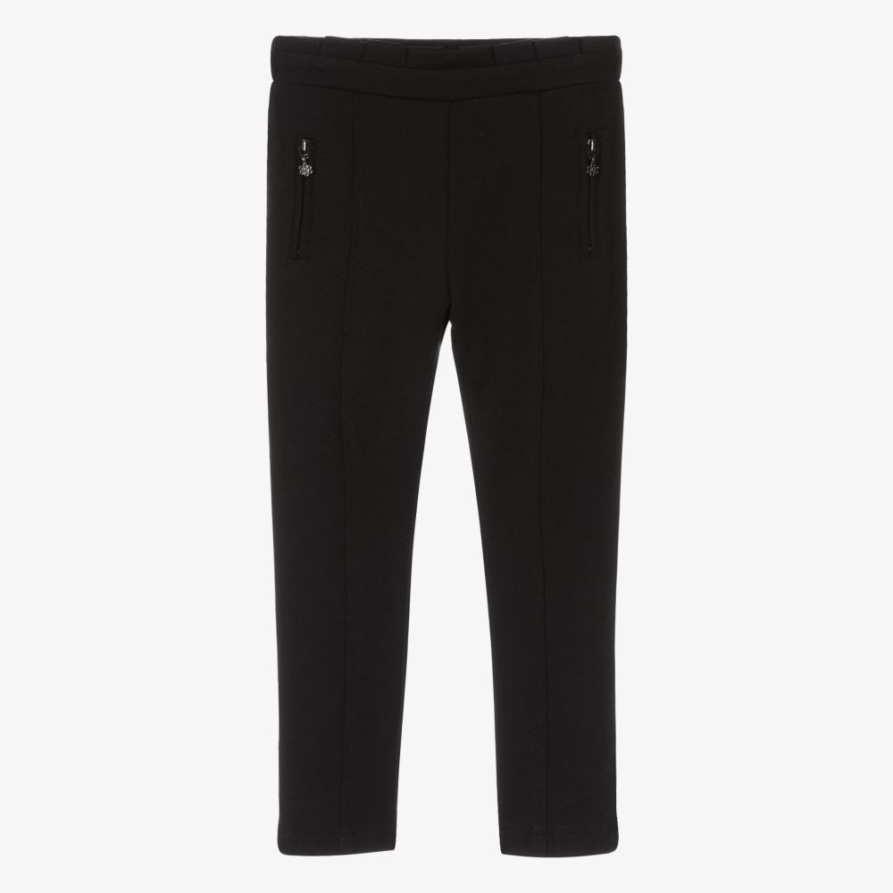 Mayoral - Черные трикотажные брюки | Childrensalon
