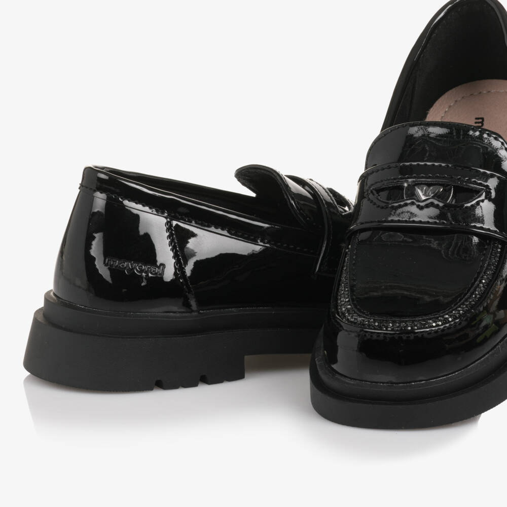 Mayoral-Black Patent Loafer | Childrensalon Outlet