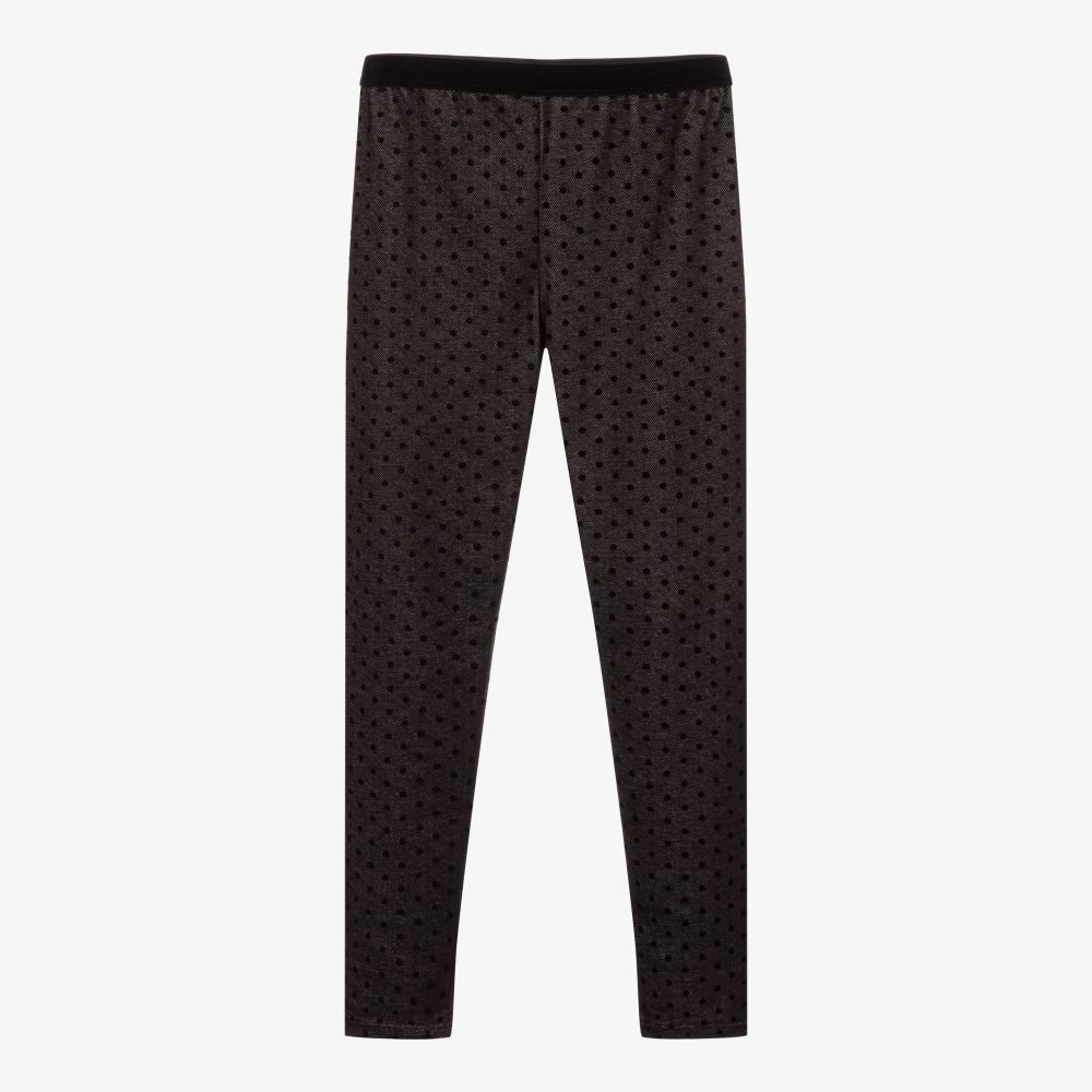 Mayoral-Black Polka Dot Leggings | Childrensalon Outlet