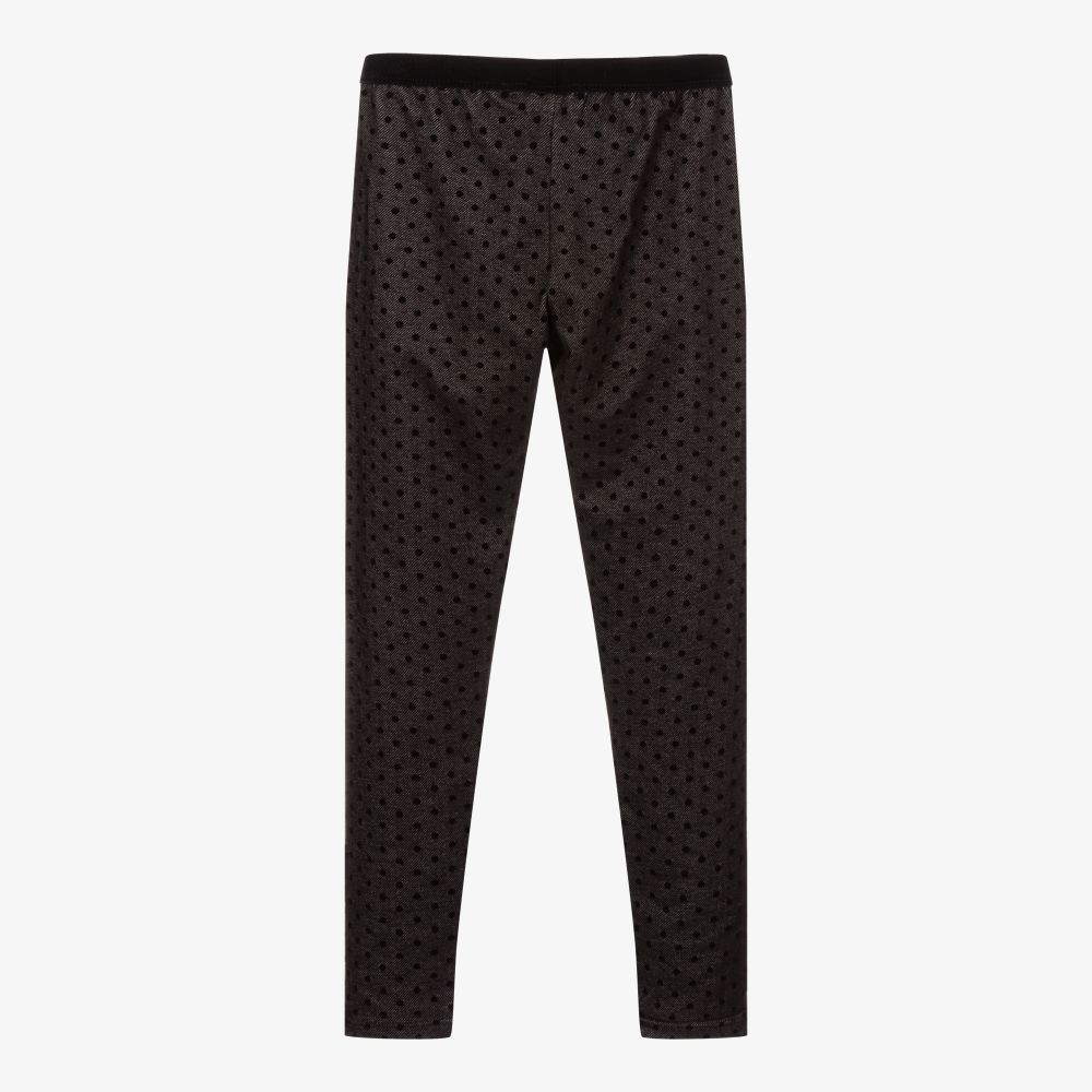 Mayoral-Черные легинсы в горошек | Childrensalon Outlet