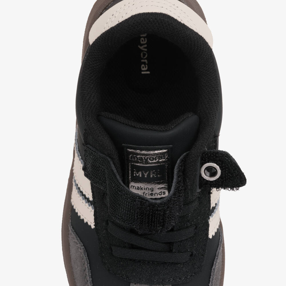 Mayoral-Black T-toe Style Trainer | Childrensalon Outlet