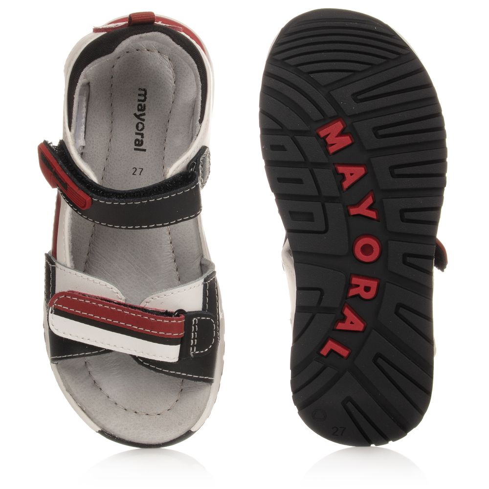 Mayoral-Черно-белые сандалии | Childrensalon Outlet