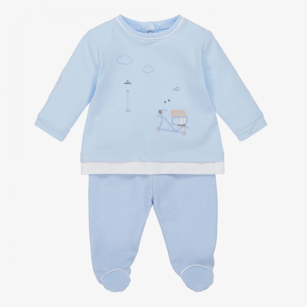 Mayoral Newborn - Голубой костюм из 2 предметов для малышей | Childrensalon