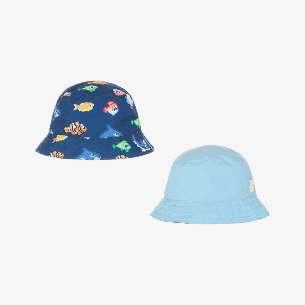 Mayoral-Blue All Over Fish Print Swim Set | Childrensalon Outlet