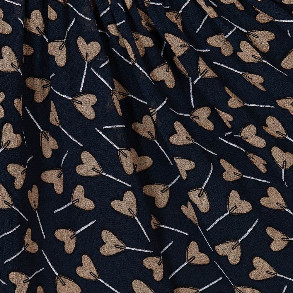 Mayoral-Blue & Beige Chiffon Dress | Childrensalon Outlet