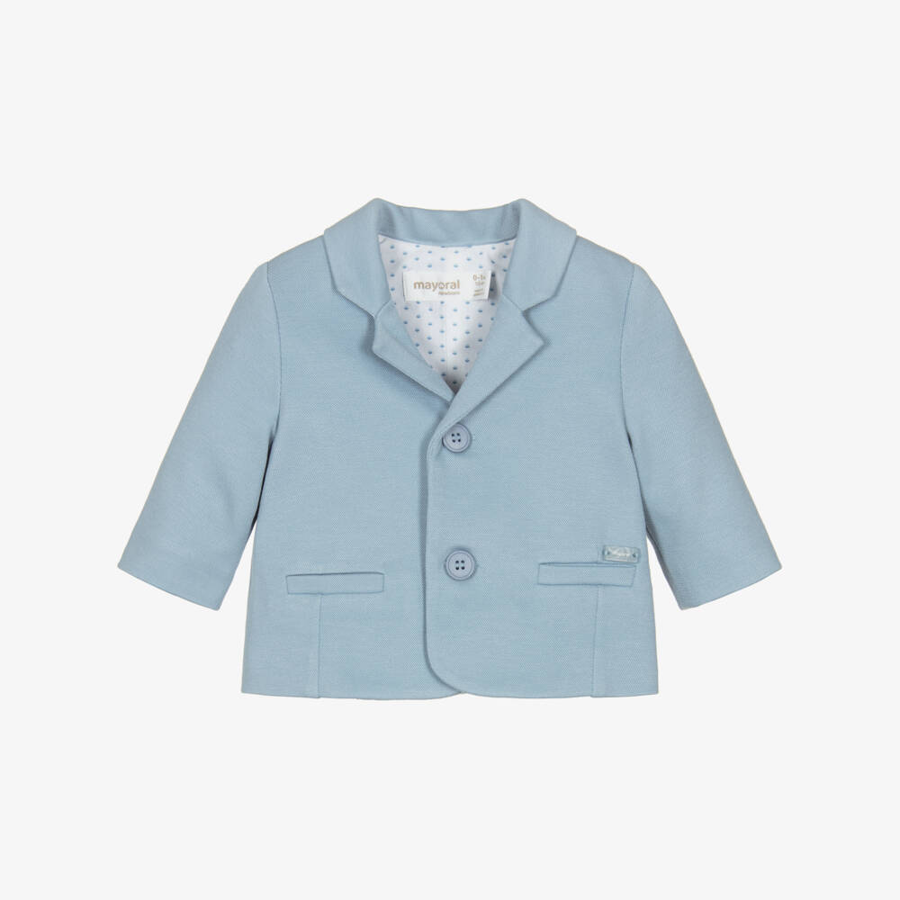Mayoral Newborn-Blue Blazer | Childrensalon Outlet