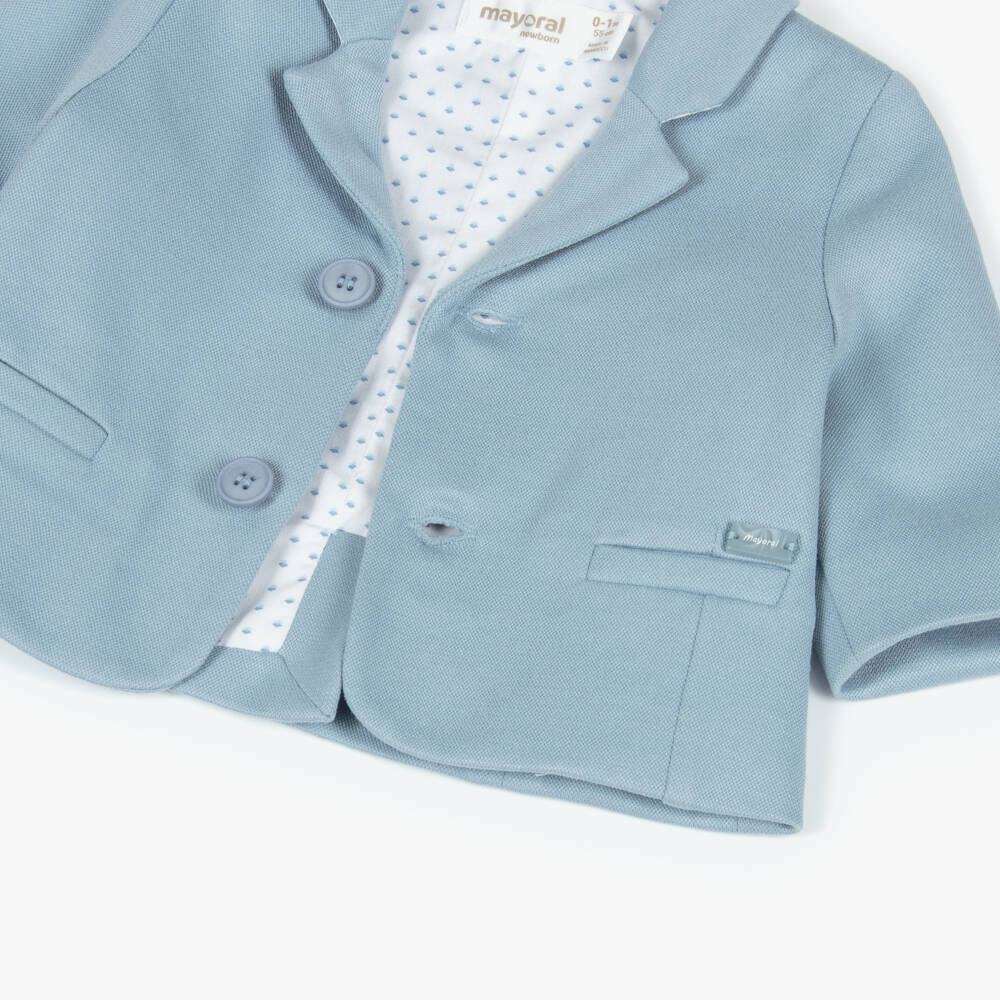 Mayoral Newborn-Blue Blazer | Childrensalon Outlet