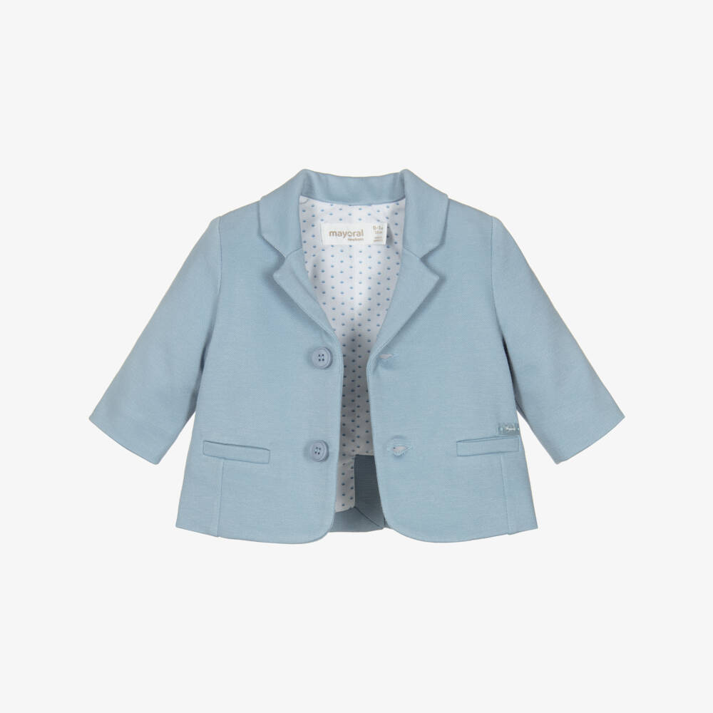 Mayoral Newborn-Blue Blazer | Childrensalon Outlet