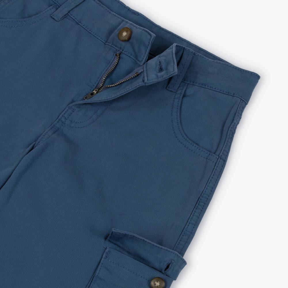 Mayoral Nukutavake-Blue Cargo Short | Childrensalon Outlet