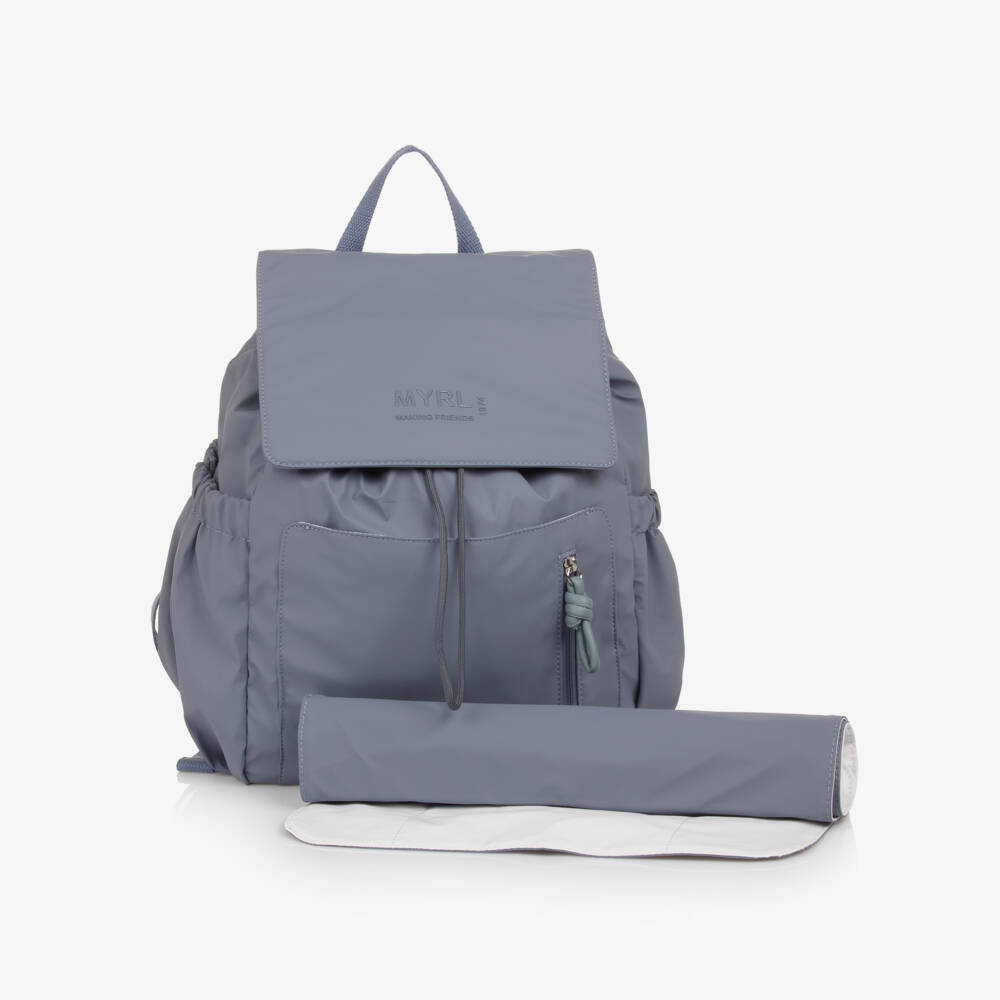 Mayoral Newborn-Blue Changing Bag Backpack | Childrensalon Outlet