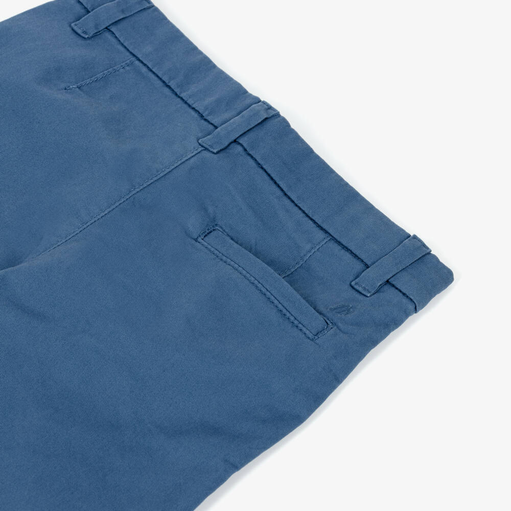 Mayoral-Blue Chino Shorts | Childrensalon Outlet