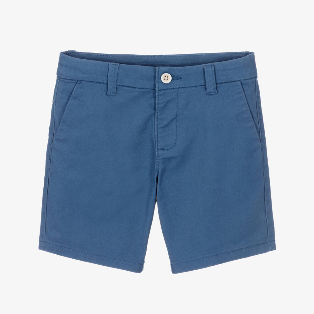 Mayoral-Blue Chino Shorts | Childrensalon Outlet