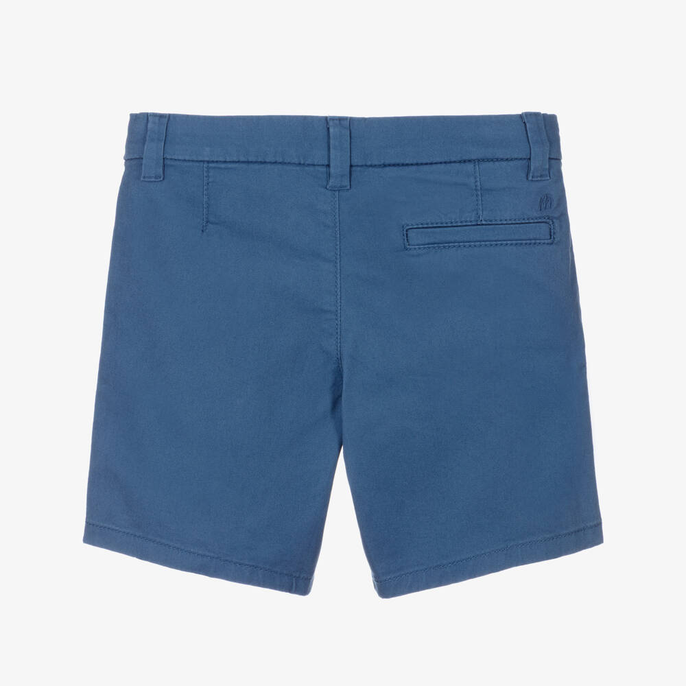 Mayoral-Blue Chino Shorts | Childrensalon Outlet
