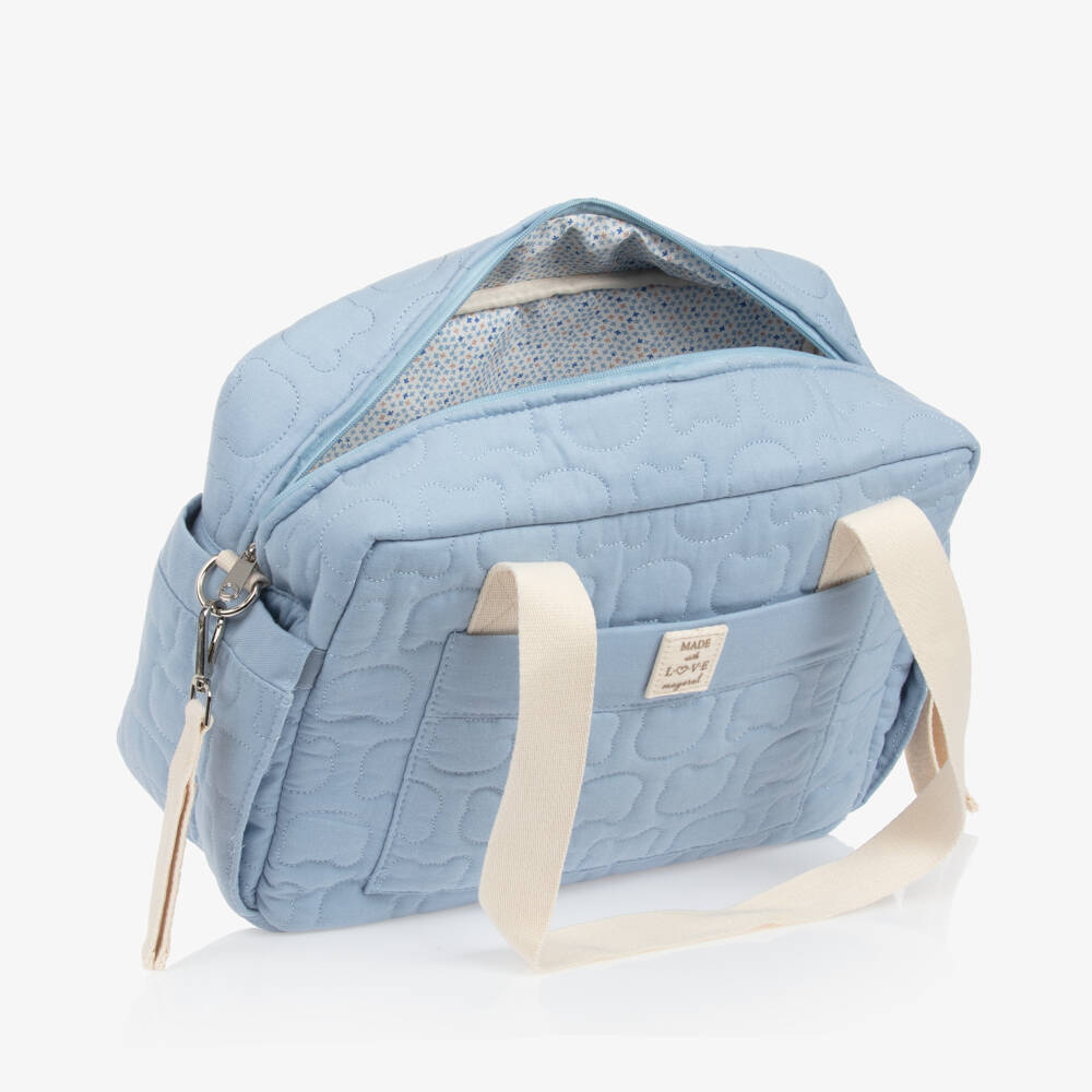 Mayoral-Blue Cotton Changing Bag (37cm) | Childrensalon Outlet