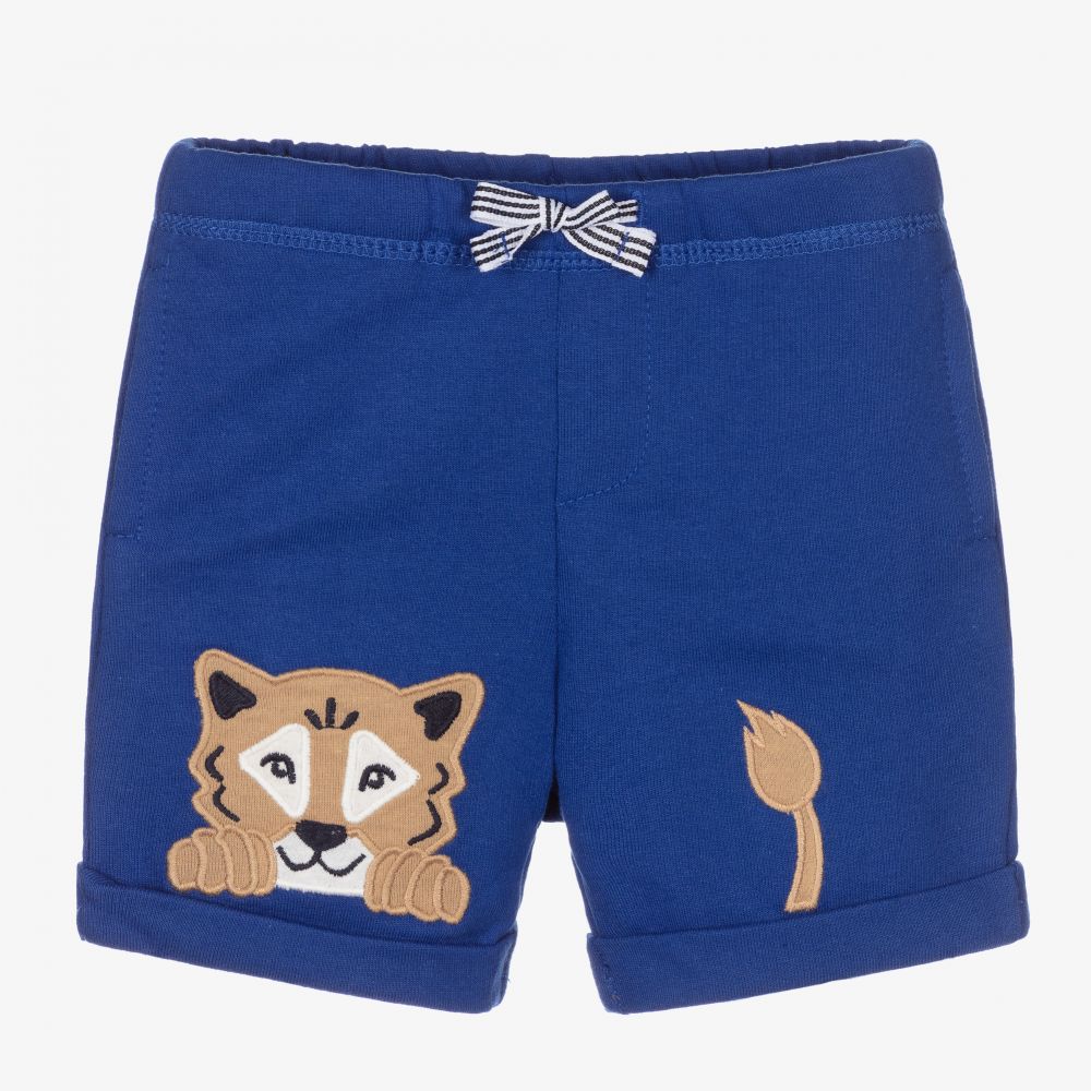 Mayoral - Blue Cotton Jersey Shorts | Childrensalon
