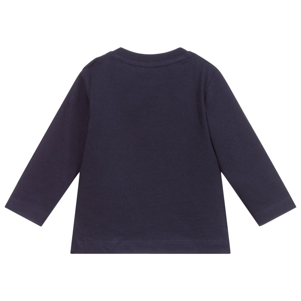 Mayoral-Blue Cotton Panda Top | Childrensalon Outlet