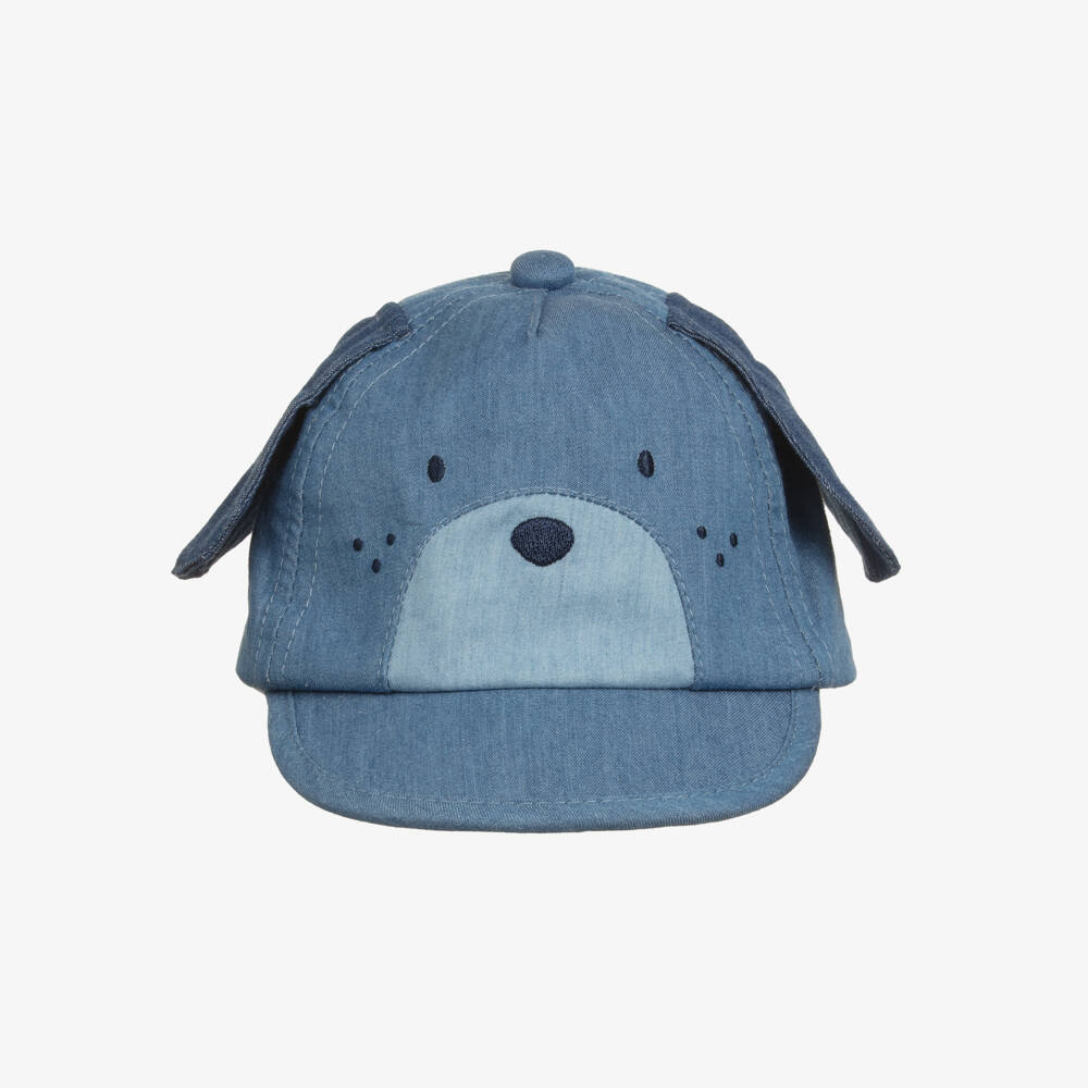 Mayoral Newborn-Blue Denim Dog Cap | Childrensalon Outlet