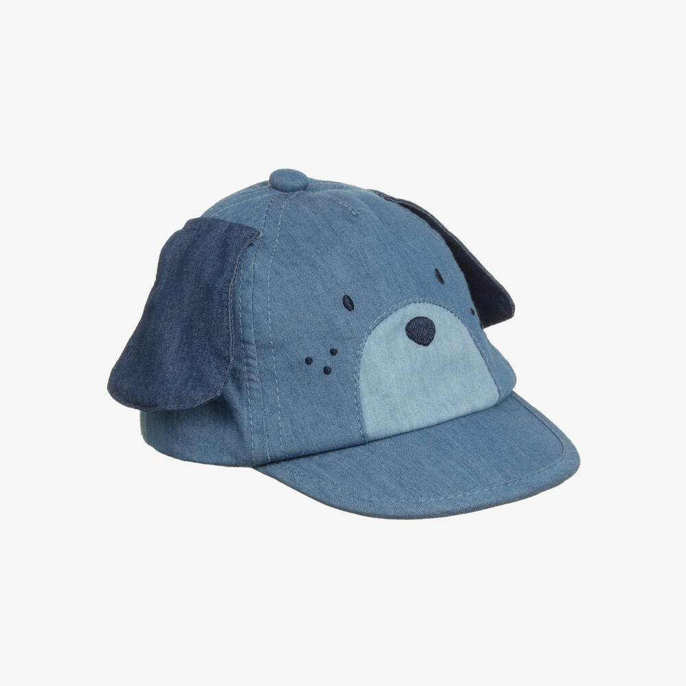 Mayoral Newborn-Blue Denim Dog Cap | Childrensalon Outlet