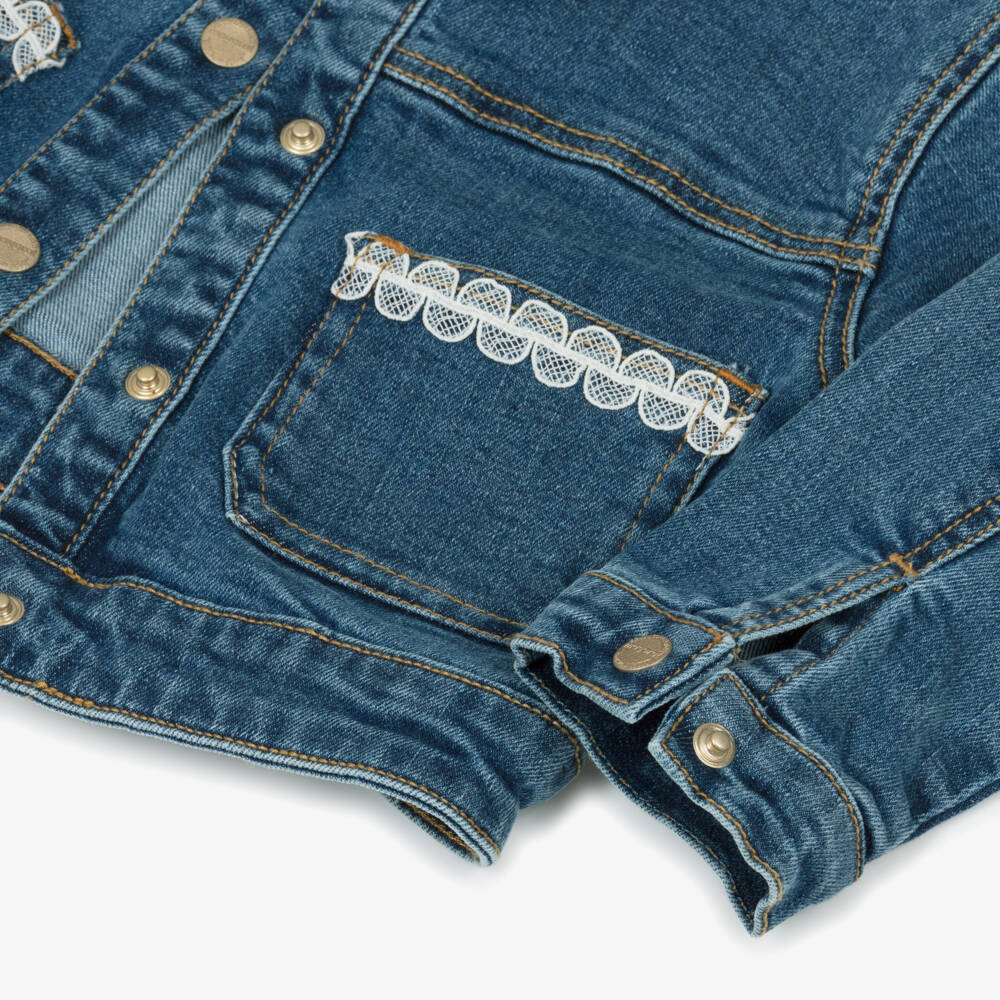 Mayoral-Blue Denim Jacket | Childrensalon Outlet