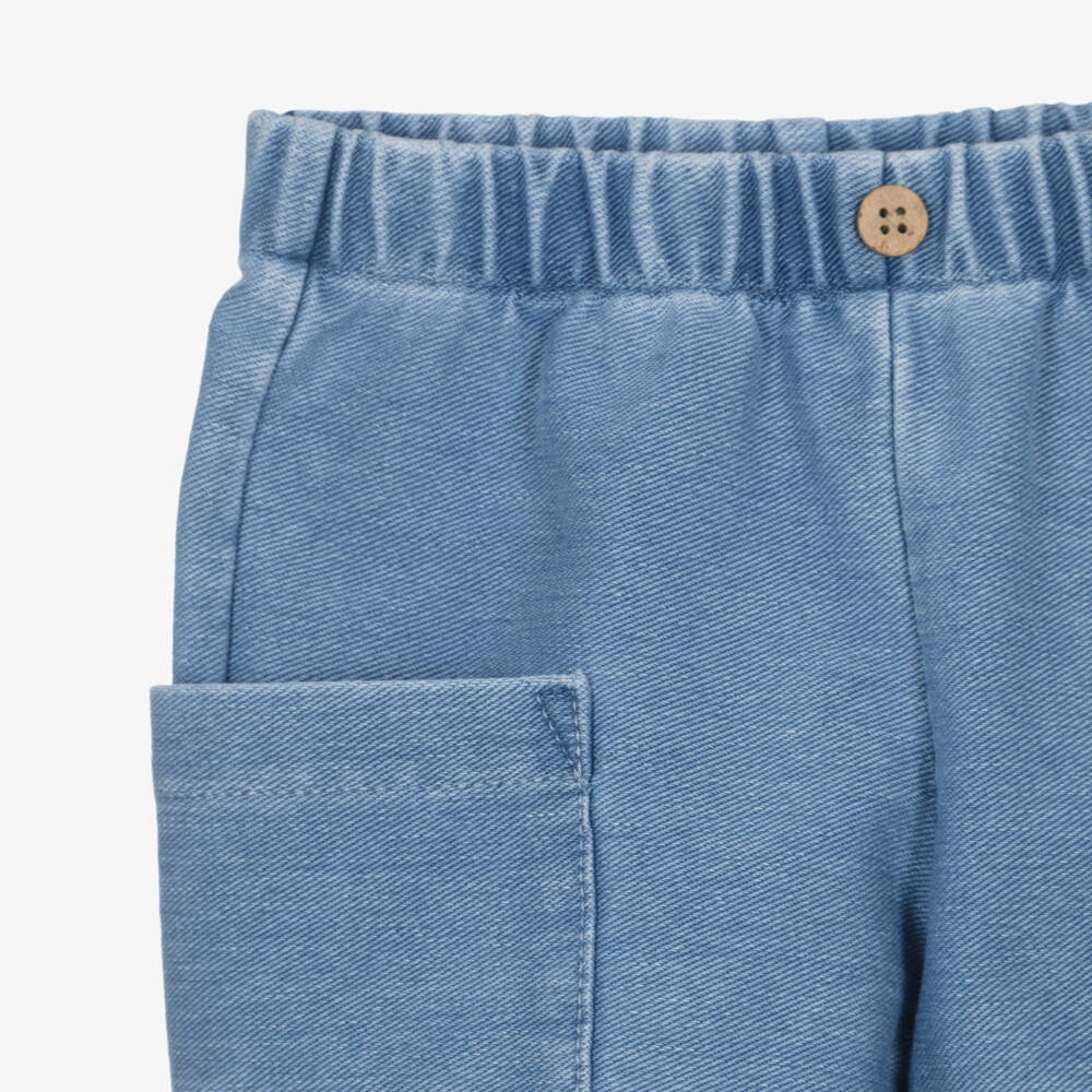 Mayoral Newborn-Blue Denim Short | Childrensalon Outlet