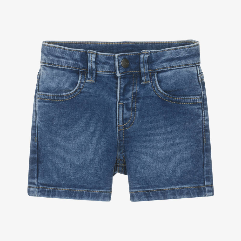 Mayoral-Blue Denim Shorts | Childrensalon Outlet